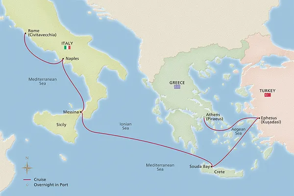 Italy, the Adriatic & Greece - Itinerary - Athens (Piraeus) to