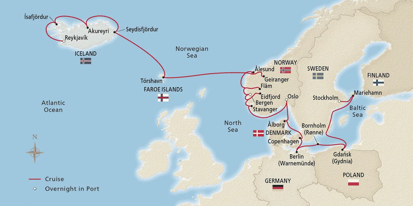 Viking Homelands & Majestic Iceland Itinerary Stockholm to