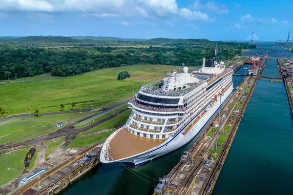 panama canal cruises map