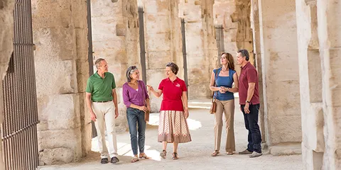 Tour Guide and group 