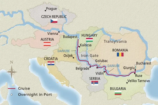 map of europe danube river