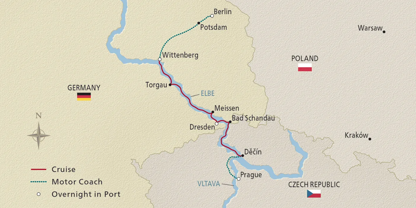 Elegant Elbe - 2024 Itinerary - Berlin to Prague | Viking®