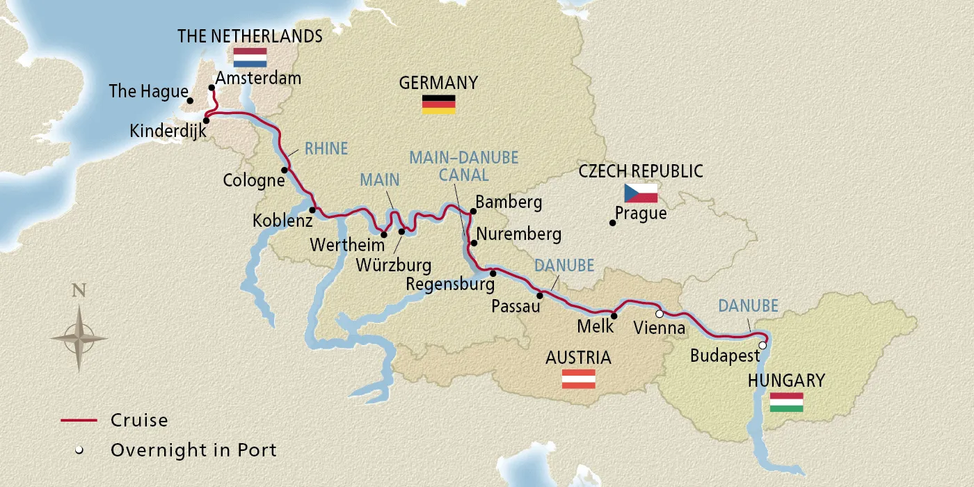 Grand European Tour 2025 Itinerary Budapest to Amsterdam Viking®