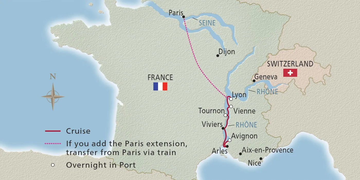 Lyon & Provence 2024 Itinerary Avignon to Lyon Viking®