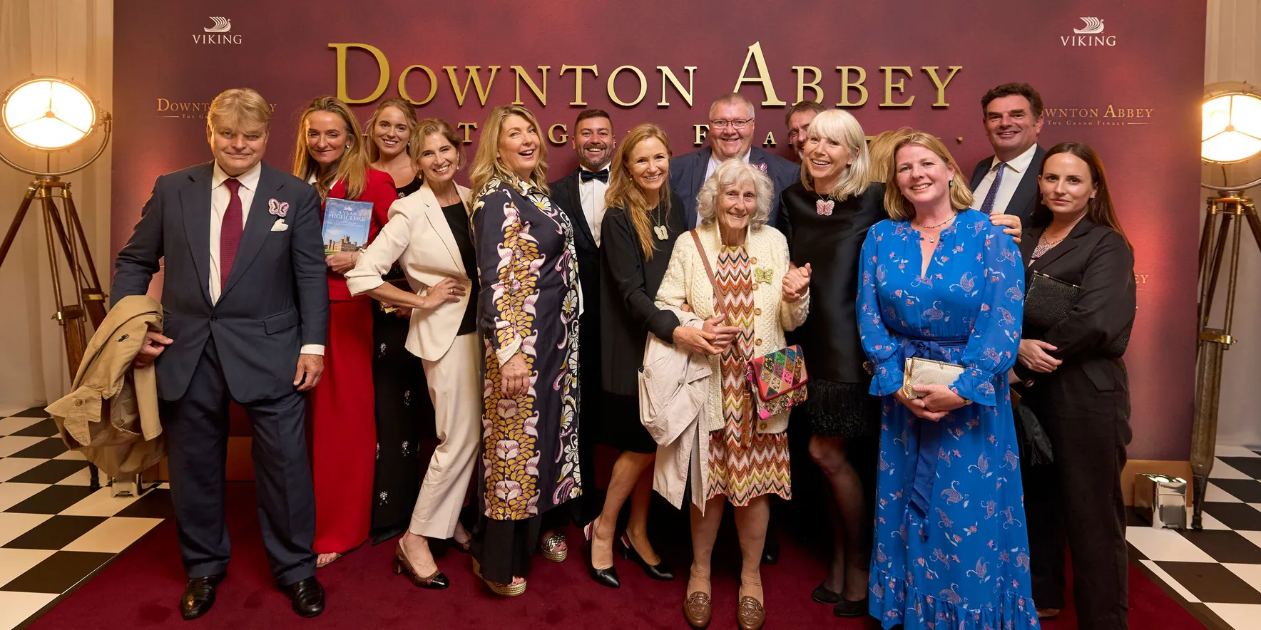 Downton Abbey event group photo backdrop