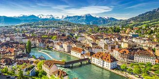 Aerial view of Lucerne